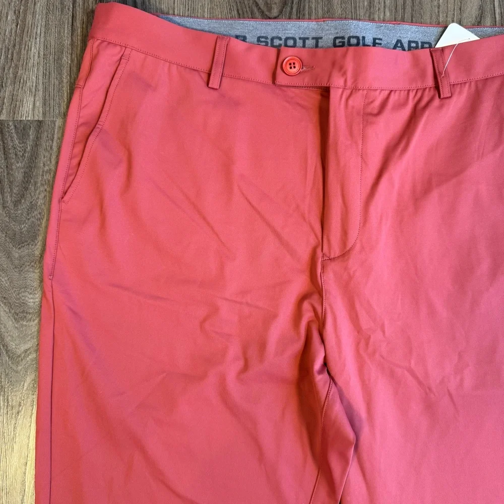 Boston Scott Golf Men's Golf Tech Pants Merlot Casual Golf Size 40/33